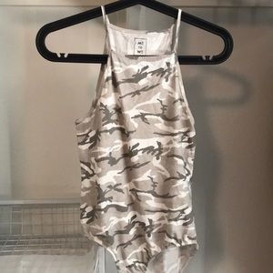 Camo Halter Top Bodysuit